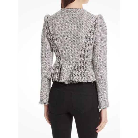 Women's Rebecca Taylor Mixed Tweed Blazer Jacket 4 - Picture 11 of 12